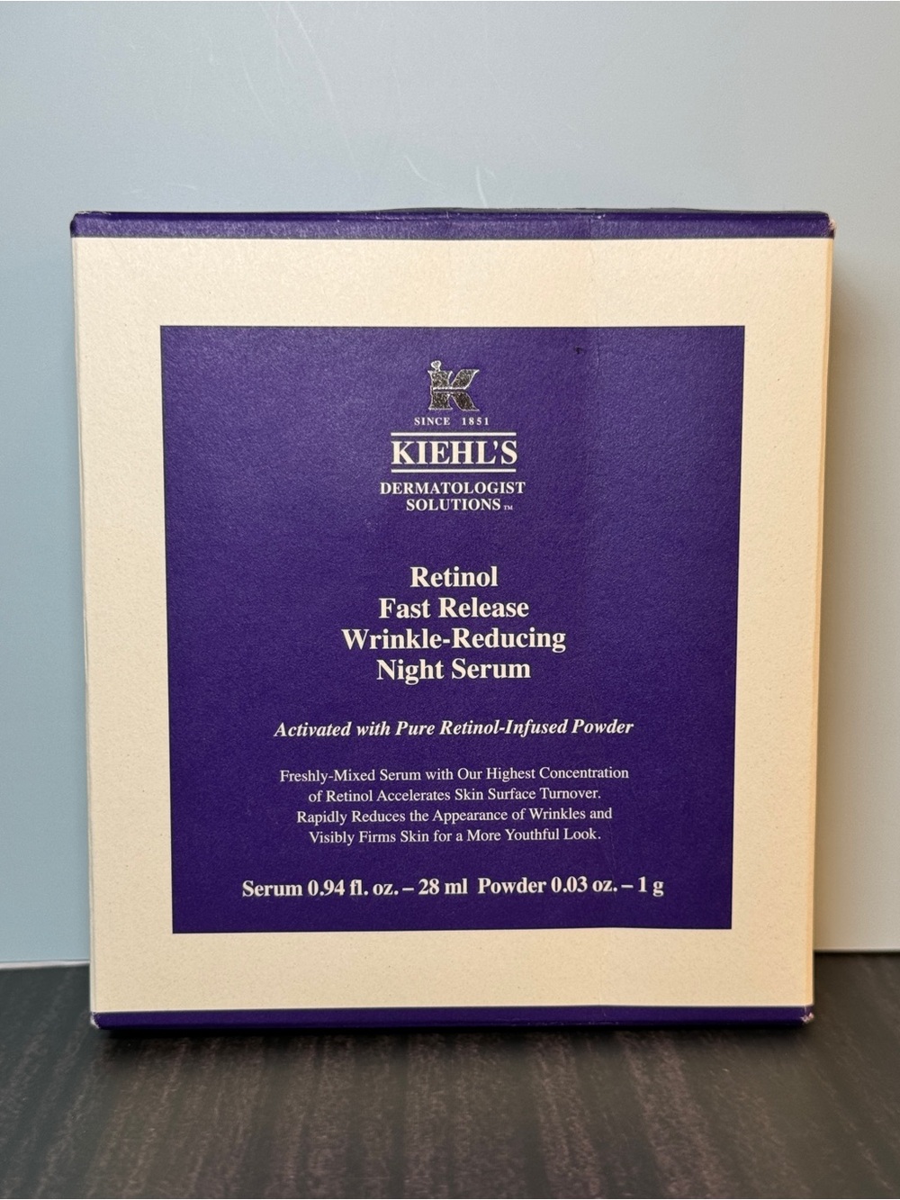 Kiehl’s Retinol Fast Release Wrinkle-Reducing Night Serum NIB